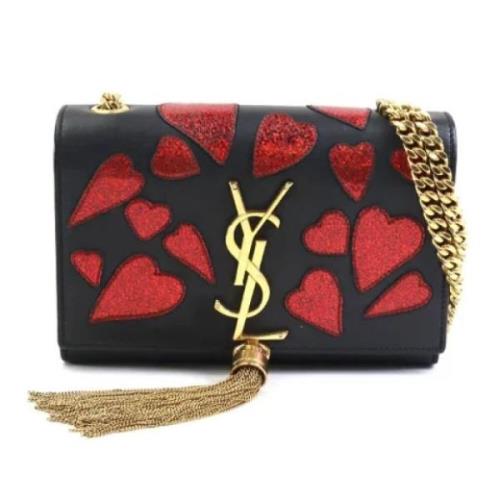 Pre-owned Leather shoulder-bags Yves Saint Laurent Vintage , Black , D...