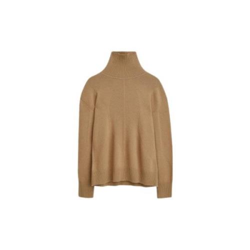 Merino Wool High Neck Jumper Joseph , Brown , Dames