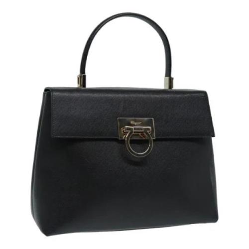 Pre-owned Leather handbags Salvatore Ferragamo Pre-owned , Black , Dam...