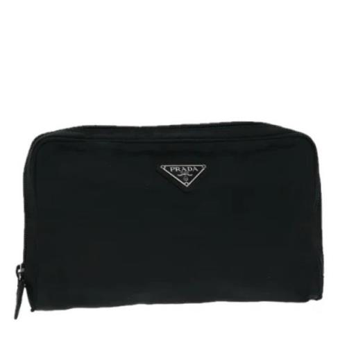 Pre-owned Nylon pouches Prada Vintage , Black , Dames