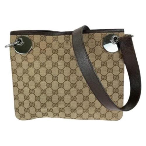 Pre-owned Canvas crossbody-bags Gucci Vintage , Brown , Dames