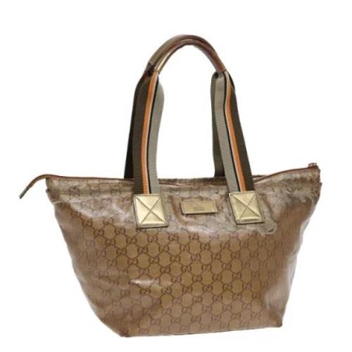 Pre-owned Canvas gucci-bags Gucci Vintage , Yellow , Dames