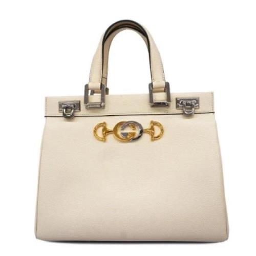 Pre-owned Leather gucci-bags Gucci Vintage , Beige , Dames