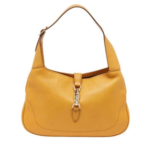 Pre-owned Leather gucci-bags Gucci Vintage , Yellow , Dames