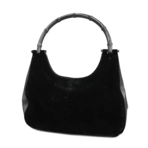 Pre-owned Leather handbags Gucci Vintage , Black , Dames