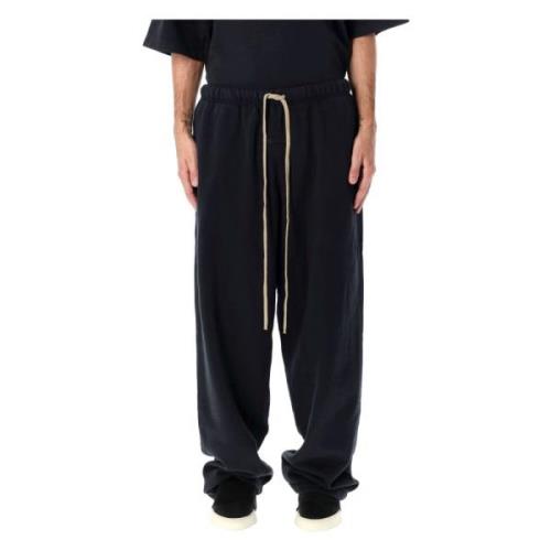 Comfortabele Relaxte Fleece Sweatpants Fear Of God , Black , Heren