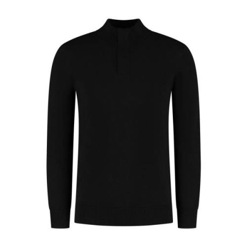 Gebreide Halfzip Trui Pure Path , Black , Heren