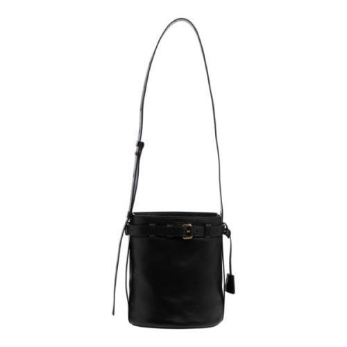 Gesp Sluiting Emmer Tas Eenvoudige Stijl Moschino , Black , Dames