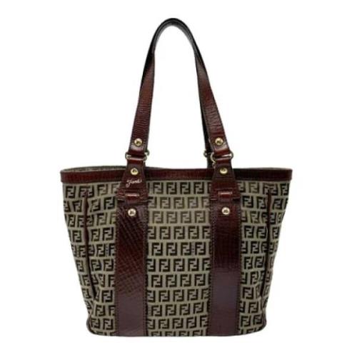 Pre-owned Leather fendi-bags Fendi Vintage , Brown , Dames