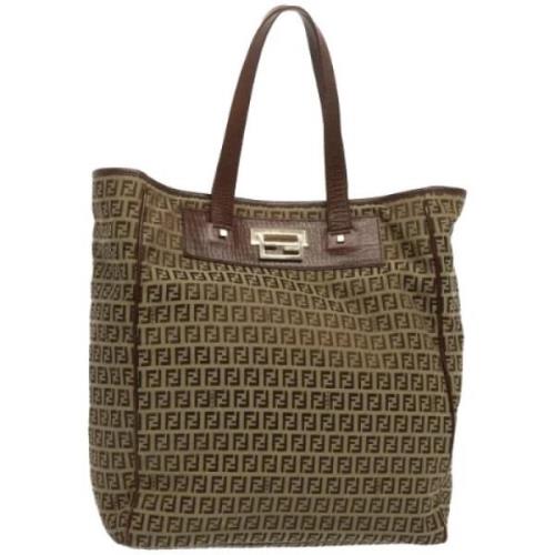 Pre-owned Canvas fendi-bags Fendi Vintage , Brown , Dames