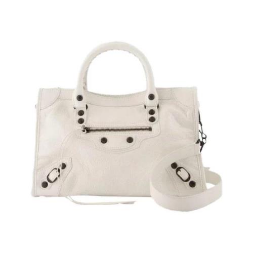 Pre-owned Leather balenciaga-bags Balenciaga Vintage , Beige , Dames