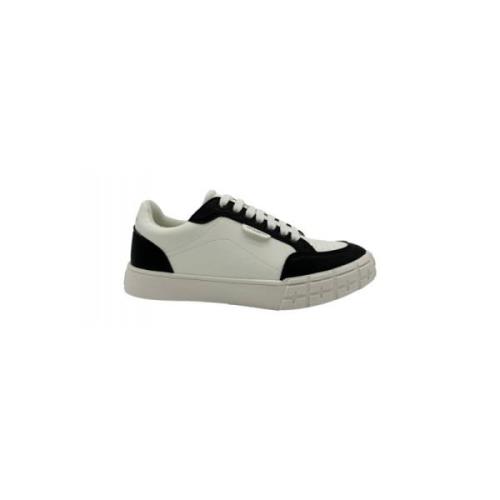 Heren Sneakers met Rubberen Zool Paolo Pecora , White , Heren