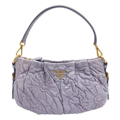 Pre-owned Leather handbags Prada Vintage , Purple , Dames