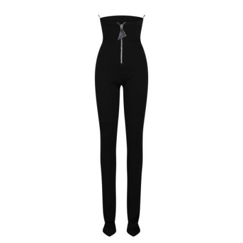 Strapless Skinny Cut Jumpsuit The Attico , Black , Dames