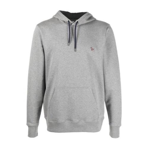 Grijze Katoenen Trui met Capuchon PS By Paul Smith , Gray , Heren