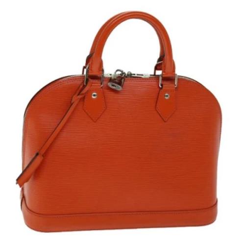 Pre-owned Leather louis-vuitton-bags Louis Vuitton Vintage , Orange , ...