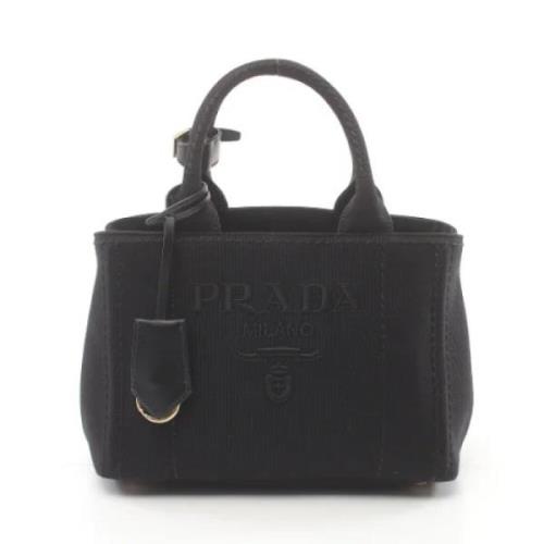 Pre-owned Canvas prada-bags Prada Vintage , Black , Dames