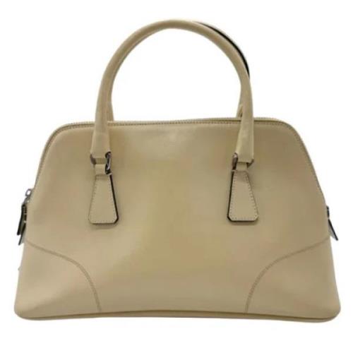 Pre-owned Leather prada-bags Prada Vintage , Beige , Dames