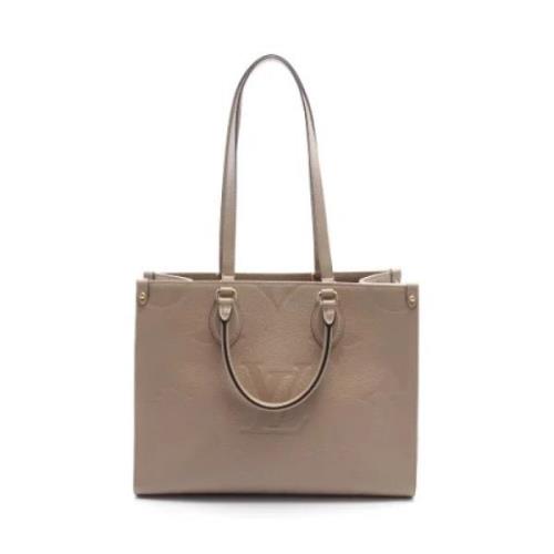 Pre-owned Leather louis-vuitton-bags Louis Vuitton Vintage , Beige , D...