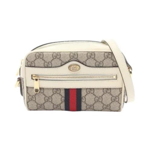 Pre-owned Leather gucci-bags Gucci Vintage , Beige , Dames