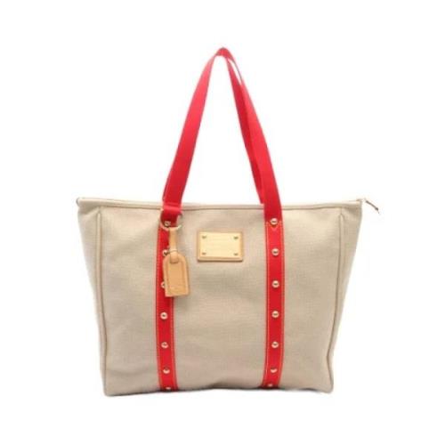 Pre-owned Canvas louis-vuitton-bags Louis Vuitton Vintage , Beige , Da...