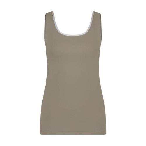 Mouwloze Top Juba Singlet Nukus , Brown , Dames