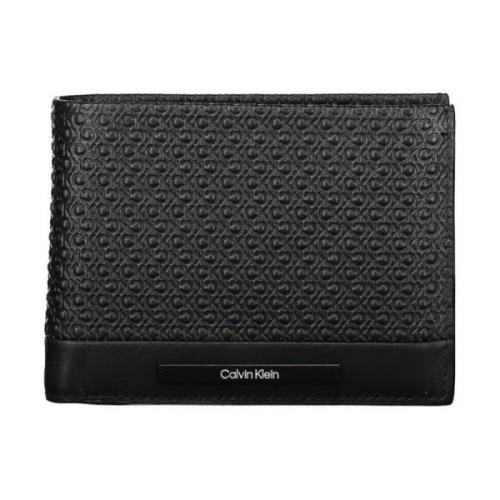 RFID-blokkerende leren portemonnee voor mannen Calvin Klein , Black , ...