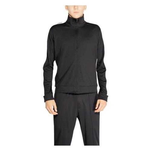 Zwarte Mandarin Zip Sweatshirt voor Mannen Calvin Klein , Black , Here...