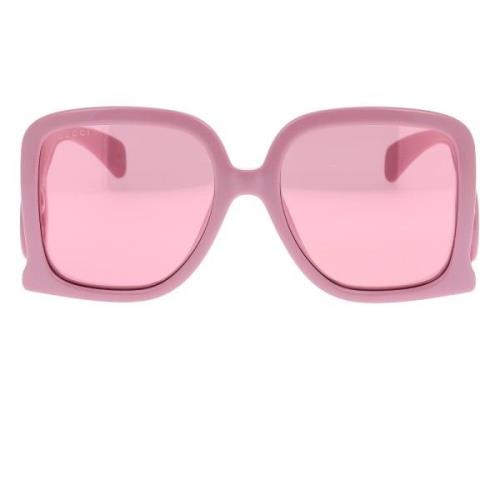 Stijlvolle zonnebril met uniek ontwerp Gucci , Pink , Dames