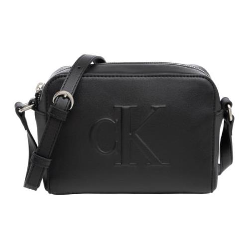 Stijlvolle Crossbody Tas met Ritssluiting Calvin Klein Jeans , Black ,...