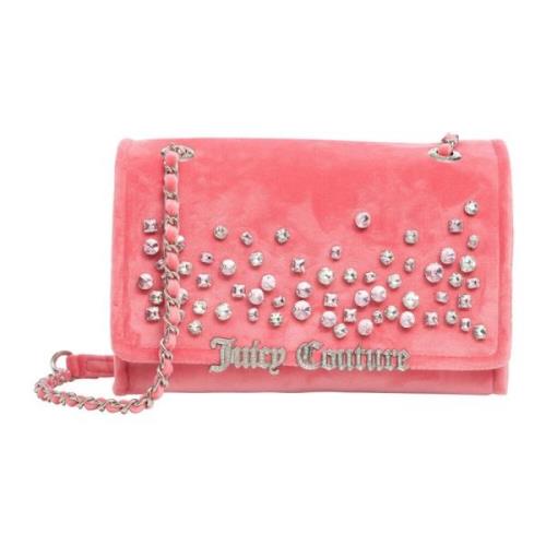 Stijlvolle Iris Schoudertas met Sluiting Juicy Couture , Pink , Dames