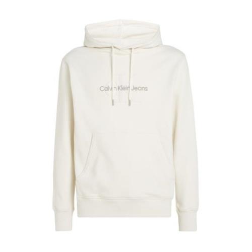 Monogram Hoodie met Ribboord Calvin Klein Jeans , White , Heren