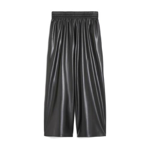 Wijd uitlopende zwarte broek Max Mara , Black , Dames