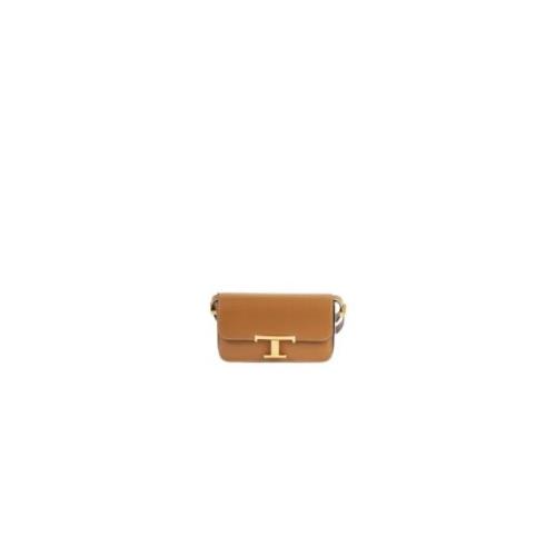 Bruin leren Crossbody tas Tod's , Brown , Dames