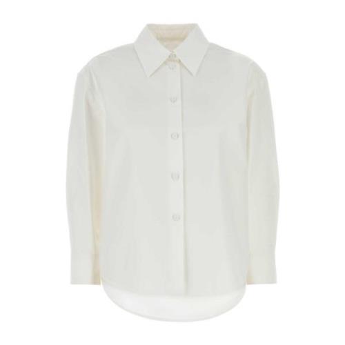 Witte Poplin Overhemd Klassieke Stijl Jil Sander , White , Dames