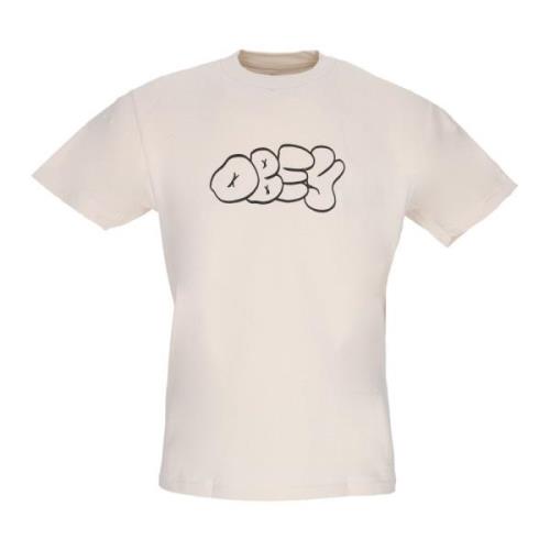 Klassieke Best Friends Tee Room Obey , Beige , Heren