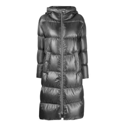 Grijze Parka Jas met Ganzendons Herno , Gray , Dames