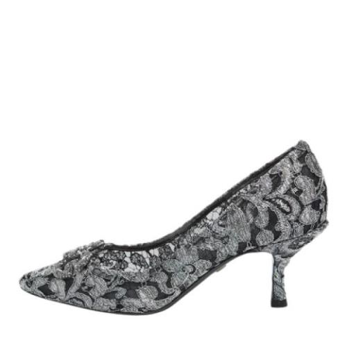 Pre-owned Lace heels Dolce & Gabbana Pre-owned , Gray , Dames