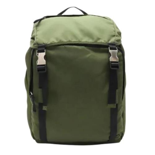 Pre-owned Canvas backpacks Prada Vintage , Green , Dames