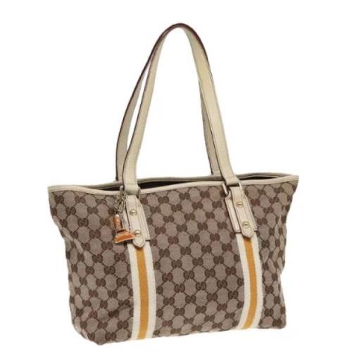 Pre-owned Canvas gucci-bags Gucci Vintage , Brown , Dames