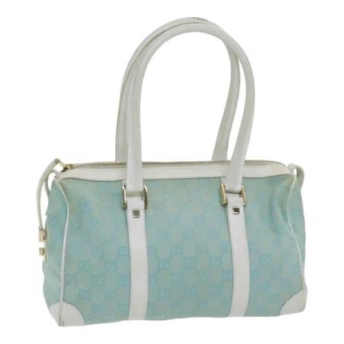 Pre-owned Canvas gucci-bags Gucci Vintage , Blue , Dames