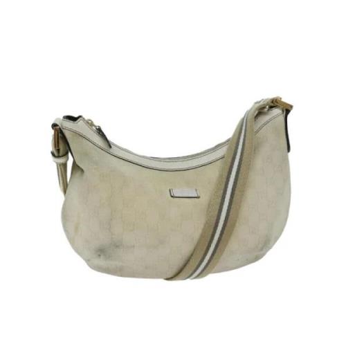 Pre-owned Canvas gucci-bags Gucci Vintage , Beige , Dames