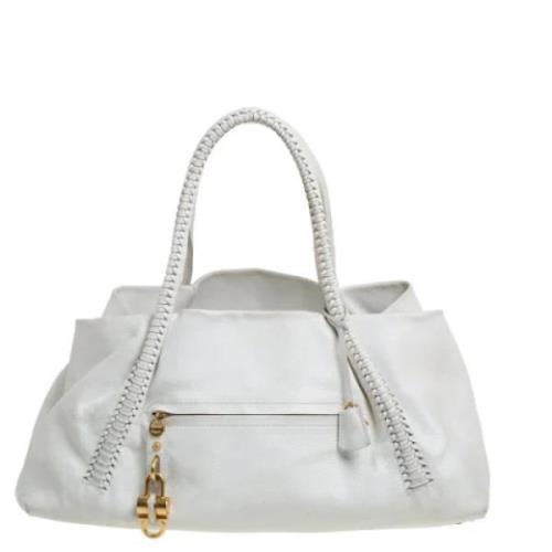 Pre-owned Leather shoulder-bags Salvatore Ferragamo Pre-owned , White ...