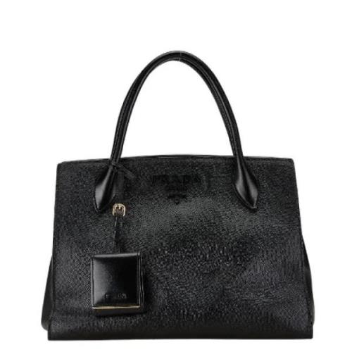 Pre-owned Leather prada-bags Prada Vintage , Black , Dames