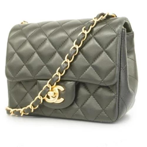 Pre-owned Leather chanel-bags Chanel Vintage , Black , Dames