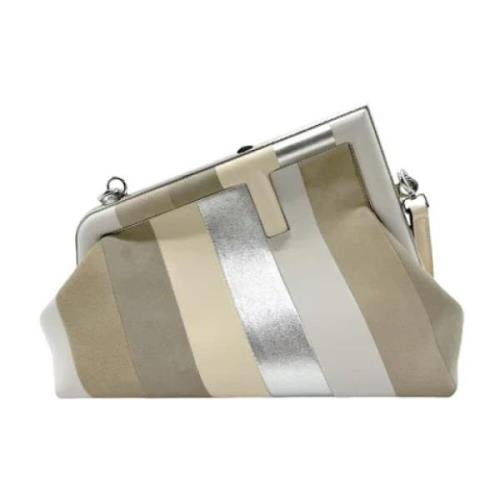 Pre-owned Leather fendi-bags Fendi Vintage , Beige , Dames