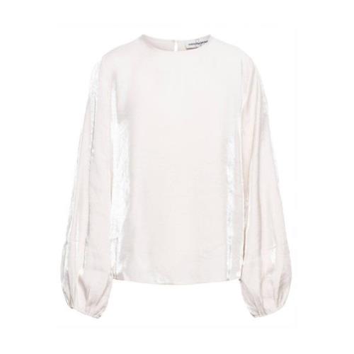 Elena Lange Mouw Top &Co Woman , Beige , Dames