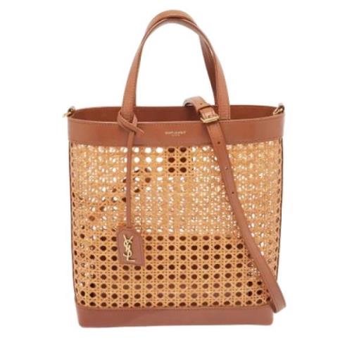 Pre-owned Leather totes Yves Saint Laurent Vintage , Brown , Dames