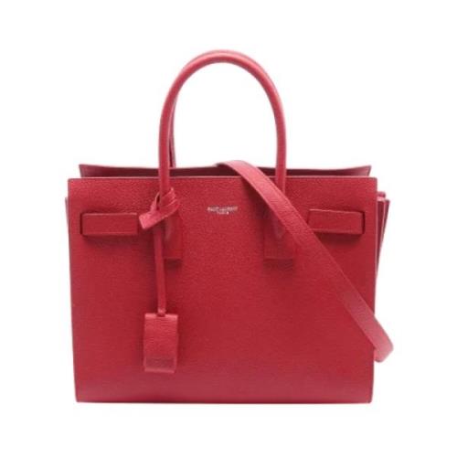 Pre-owned Leather handbags Yves Saint Laurent Vintage , Red , Dames