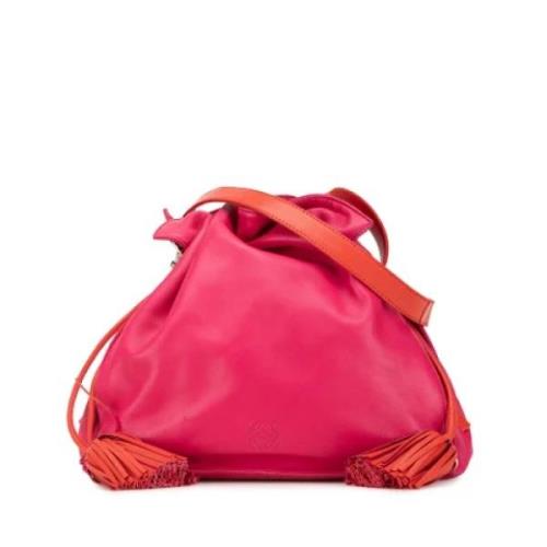 Pre-owned Leather shoulder-bags Loewe Pre-owned , Pink , Dames